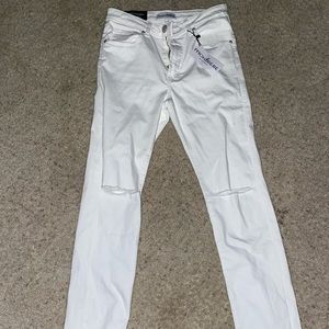 Monfrere White skinny knee ripped jeans BRAND NEW